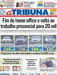 Capa do jornal A Tribuna 19/11/2024