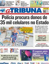 Capa do jornal A Tribuna 20/04/2024