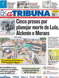 Capa do jornal A Tribuna 20/11/2024