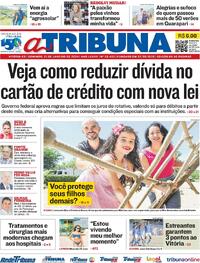 Capa do jornal A Tribuna 21/01/2024