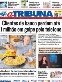 Capa do jornal A Tribuna 21/03/2024