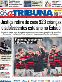 Capa do jornal A Tribuna 21/10/2024