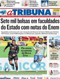 Capa do jornal A Tribuna 22/01/2024