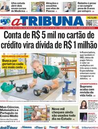 Capa do jornal A Tribuna 22/03/2024