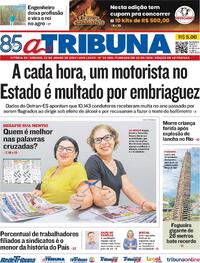 Capa do jornal A Tribuna 22/06/2024