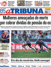 Capa do jornal A Tribuna 22/07/2024