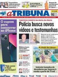 Capa do jornal A Tribuna 23/04/2024