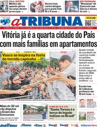 Capa do jornal A Tribuna 24/02/2024