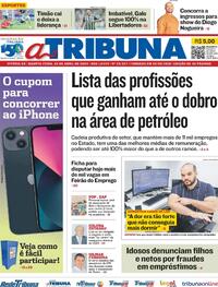 Capa do jornal A Tribuna 24/04/2024