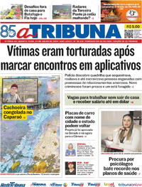 Capa do jornal A Tribuna 24/07/2024