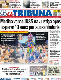 Capa do jornal A Tribuna 24/10/2024