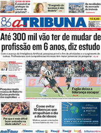 Capa do jornal A Tribuna 24/11/2024