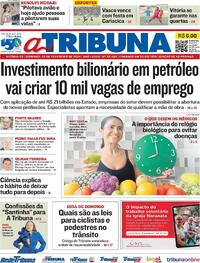 Capa do jornal A Tribuna 25/02/2024