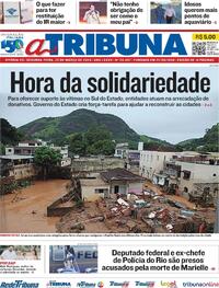 Capa do jornal A Tribuna 25/03/2024