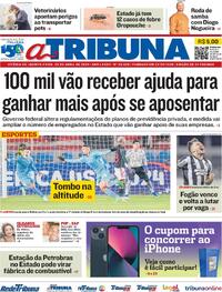 Capa do jornal A Tribuna 25/04/2024