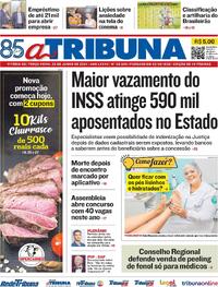 Capa do jornal A Tribuna 25/06/2024