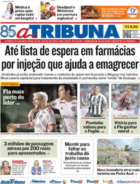 Capa do jornal A Tribuna 25/07/2024