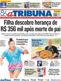 Capa do jornal A Tribuna 25/09/2024