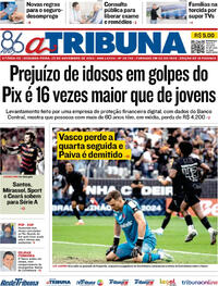 Capa do jornal A Tribuna 25/11/2024