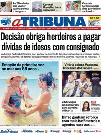 Capa do jornal A Tribuna 26/01/2024