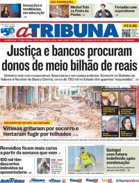 Capa do jornal A Tribuna 26/03/2024