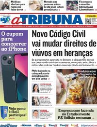 Capa do jornal A Tribuna 26/04/2024