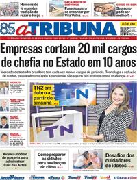 Capa do jornal A Tribuna 26/05/2024