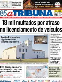 Capa do jornal A Tribuna 26/06/2024