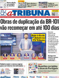 Capa do jornal A Tribuna 26/09/2024