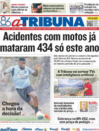 Capa do jornal A Tribuna 26/11/2024