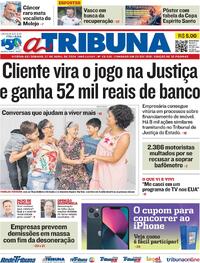 Capa do jornal A Tribuna 27/04/2024