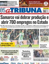 Capa do jornal A Tribuna 27/06/2024