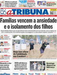 Capa do jornal A Tribuna 27/10/2024
