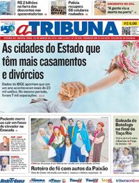 Capa do jornal A Tribuna 28/03/2024