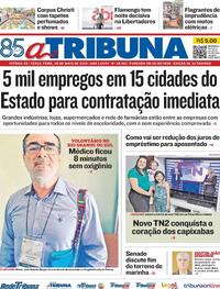 Capa do jornal A Tribuna 28/05/2024