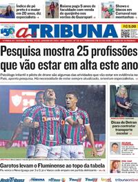 Capa do jornal A Tribuna 29/01/2024