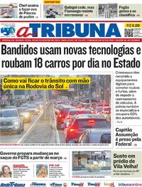 Capa do jornal A Tribuna 29/02/2024