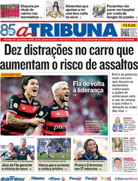 Capa do jornal A Tribuna 29/07/2024