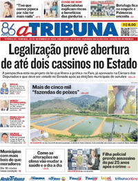 Capa do jornal A Tribuna 29/09/2024