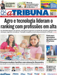 Capa do jornal A Tribuna 29/12/2024