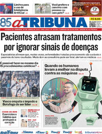 Capa do jornal A Tribuna 30/06/2024