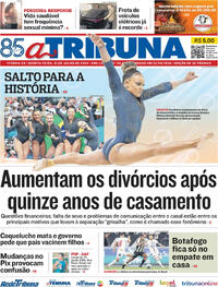 Capa do jornal A Tribuna 31/07/2024