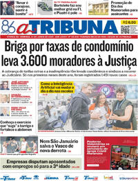 Capa do jornal A Tribuna 01/06/2025