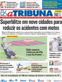 Capa do jornal A Tribuna 01/08/2025