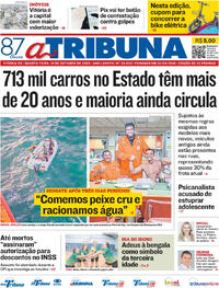 Capa do jornal A Tribuna 01/10/2025