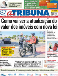 Capa do jornal A Tribuna 01/11/2025