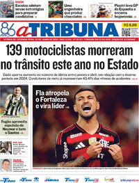 Capa do jornal A Tribuna 02/06/2025