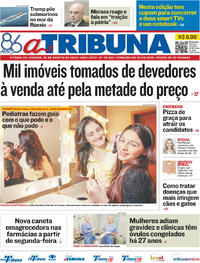 Capa do jornal A Tribuna 02/08/2025