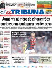 Capa do jornal A Tribuna 02/11/2025