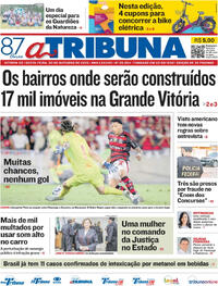 Capa do jornal A Tribuna 03/10/2025